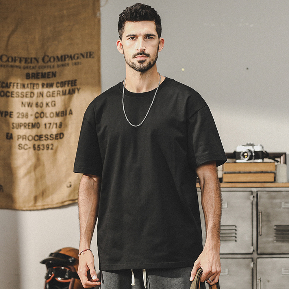 Футболка мужская короткий рукав ,круглый ворот,гладкий хлопок 250 г .