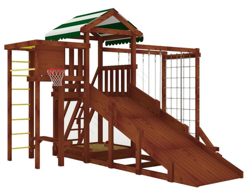 Детский игровой комплекс Мастер-4 (Махагон) 4 сезона