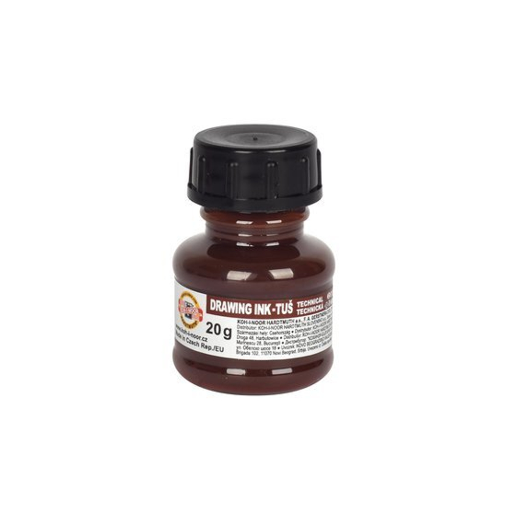 KOH-I-NOOR 1417009 Тушь цветная, 20 г, коричневая