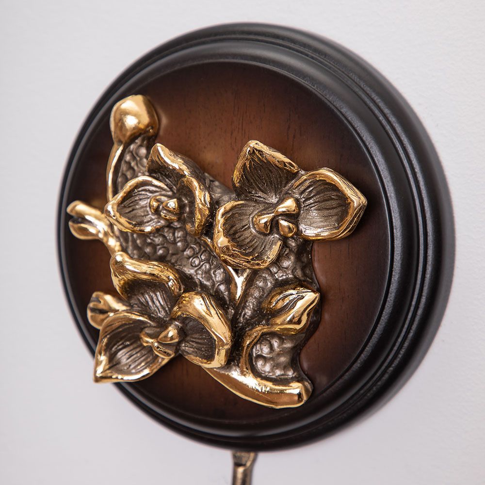 Настенный крючок Орхидея Орех