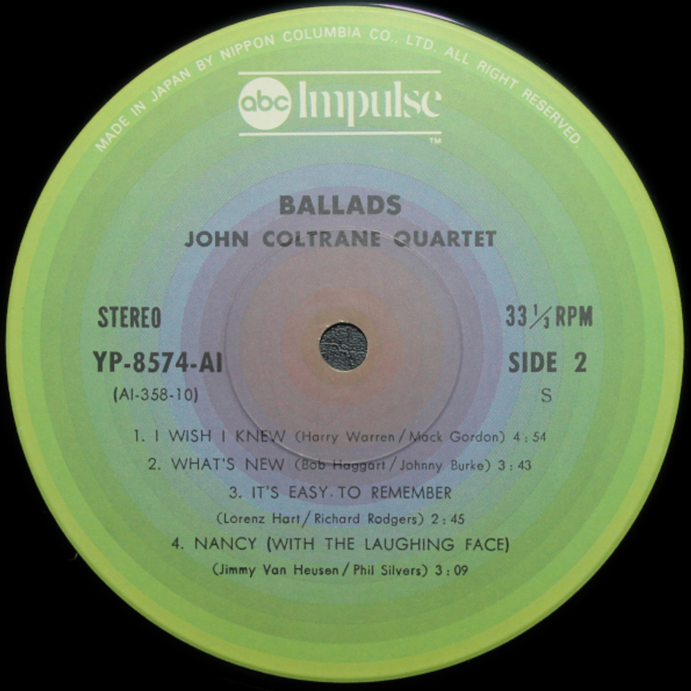 John Coltrane / Ballads (LP)