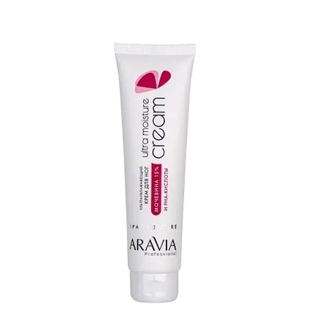 Aravia Professional Ultra Moisture Крем ультраувлажняющий для ног с мочевиной и PHA  (100 мл)