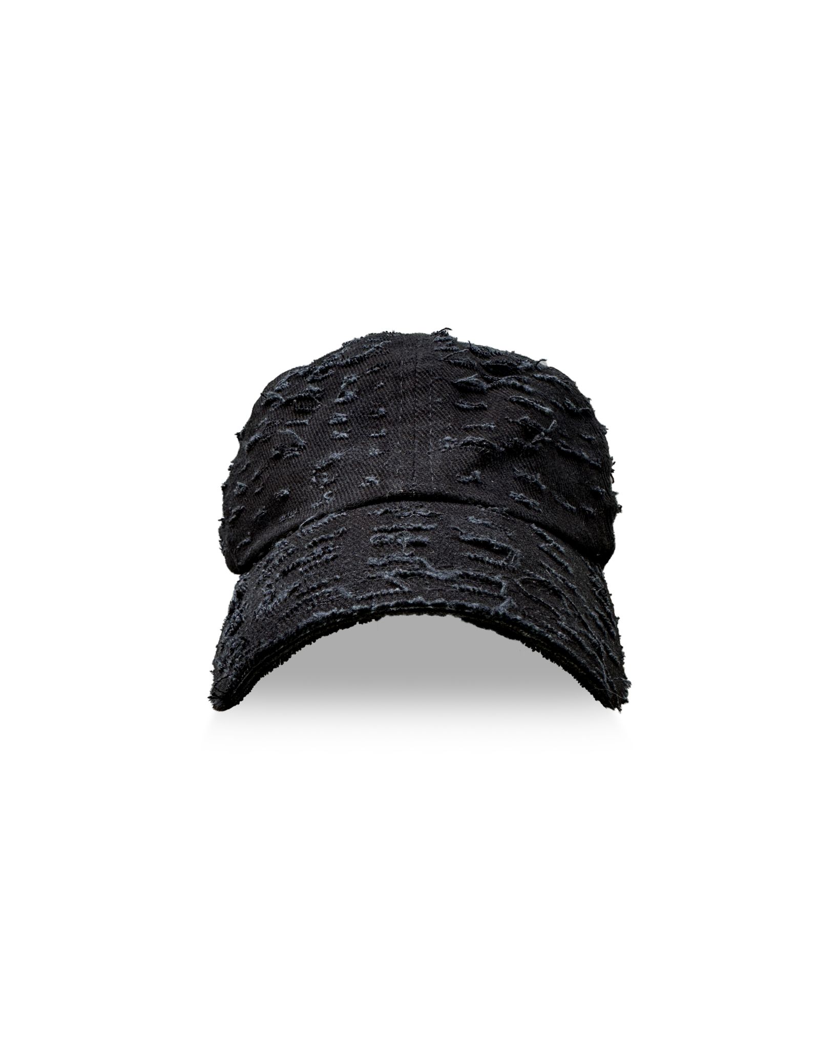 Black Distressed Baseball Hat