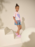 Футболка для девочки Next AG5-735, Розовый, Голубой