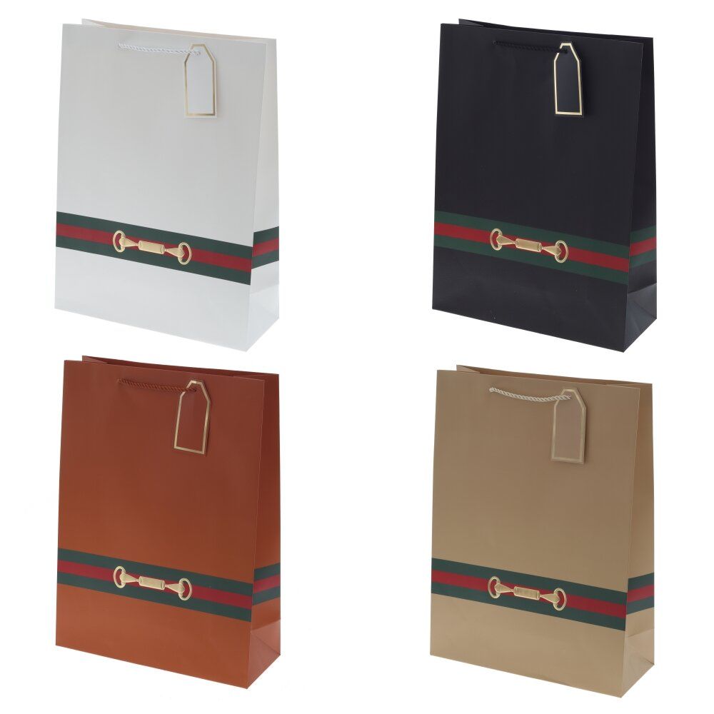 GAEM Пакет подарочный (бумага 210г/м2, блок 12шт), L31 W12 H40 см, 4в.