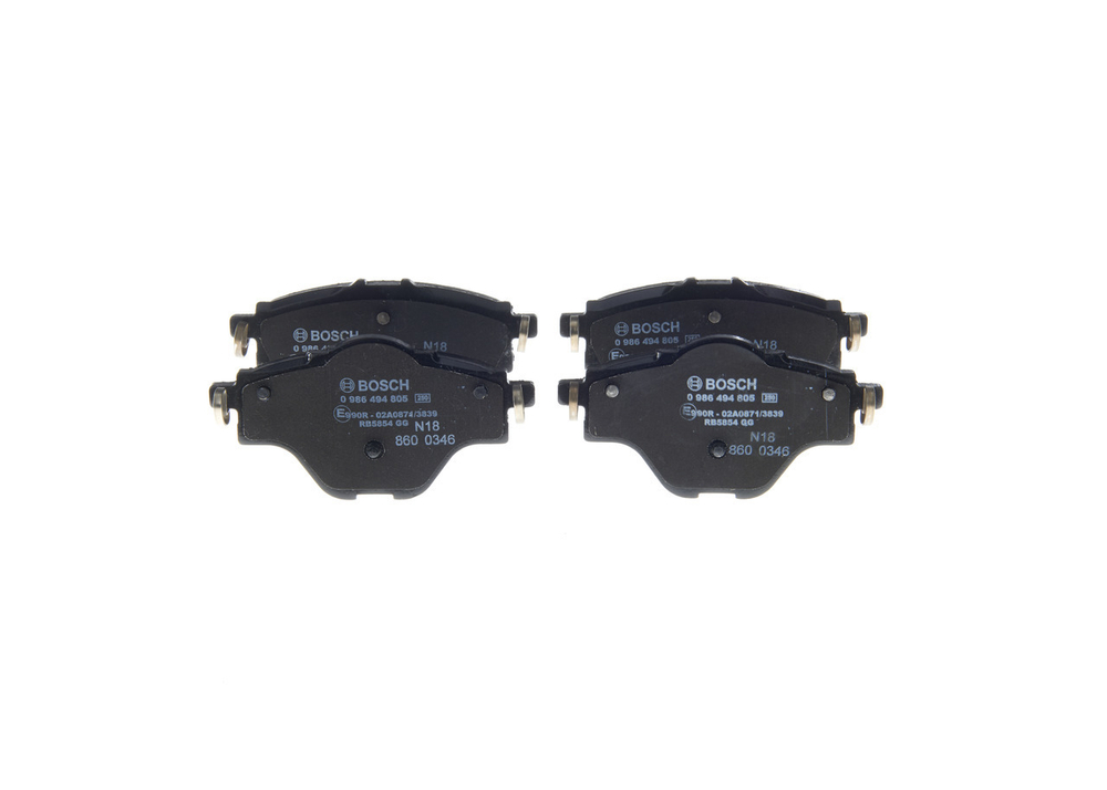 BOSCH - 0986494805-BOC - Brake Pad Set, disc brake