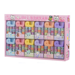 Клейкая лента (скотч) декоративная Basir, цветная, с рисунком кошек и лапок, 9 лент+диспенсер