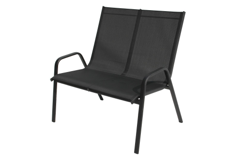 Диван к набору Сан-Ремо арт.4562-МТ003 текстилен (черный) (В) "Garden story"