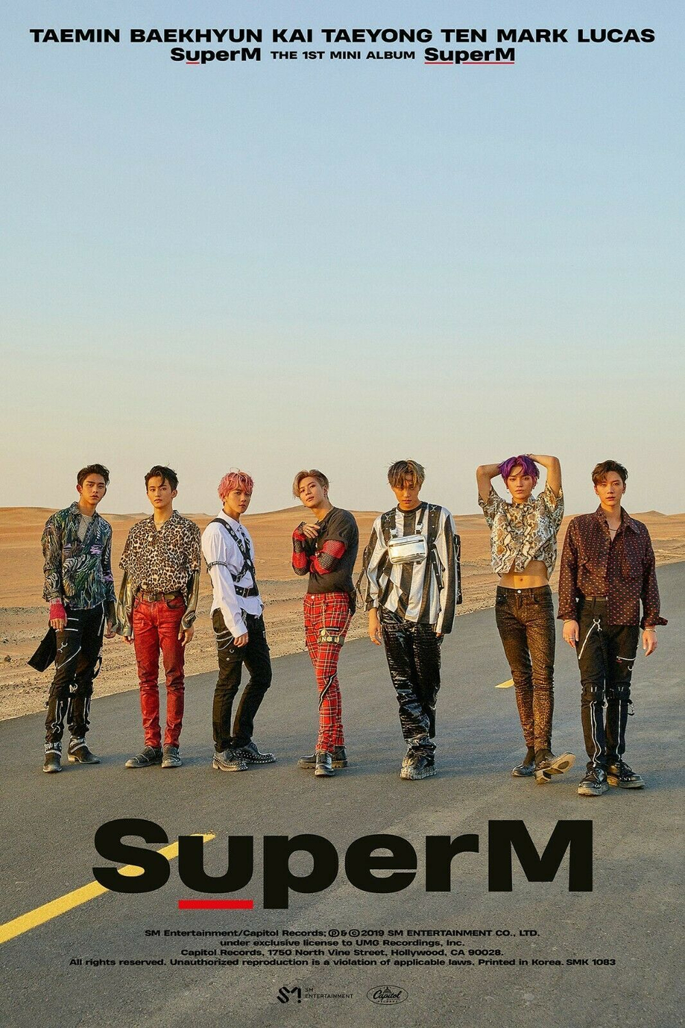 Альбом SuperM - SUPERM 1st Mini Album KR-RANDOM Version