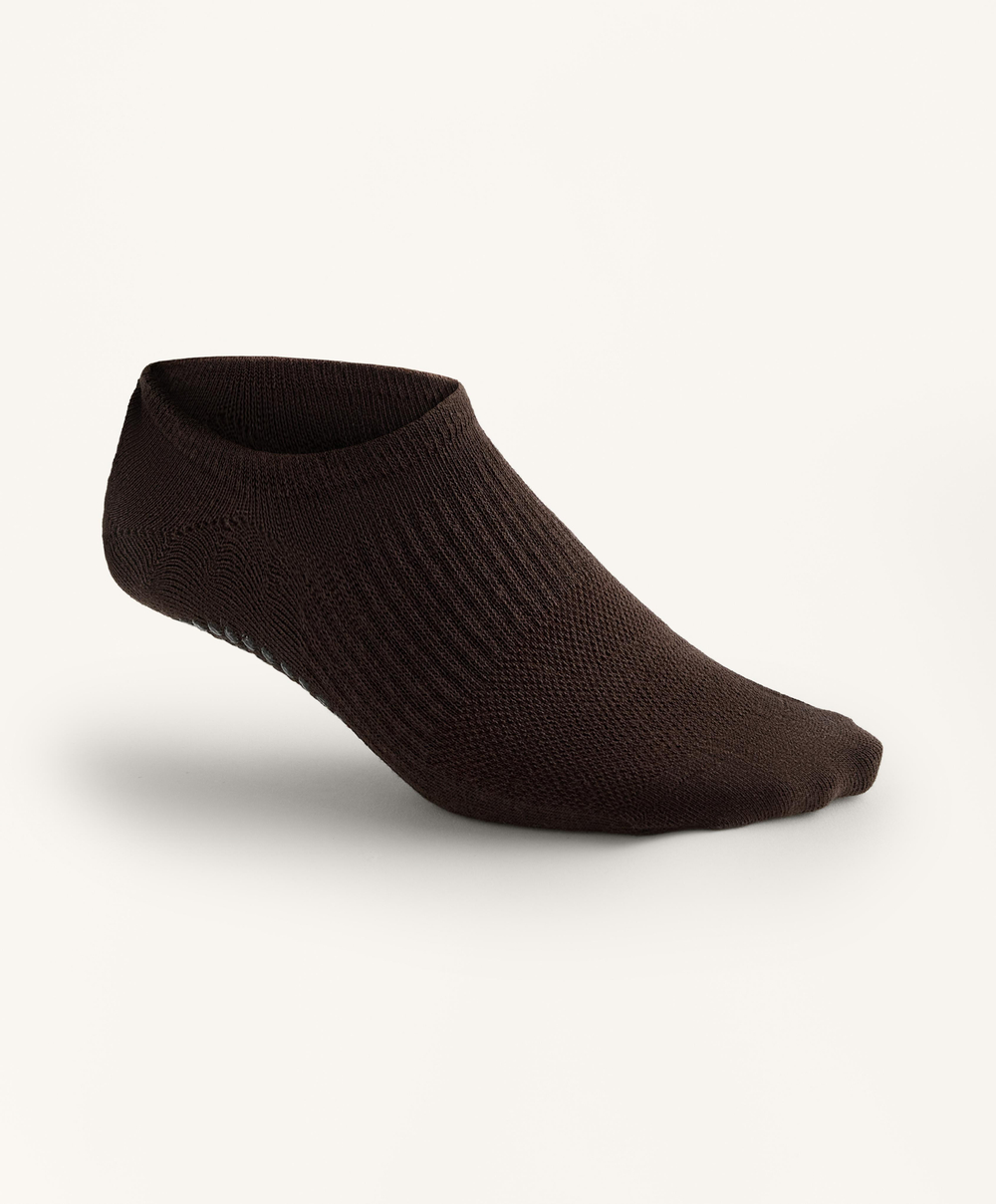 OYSHO Две пары носков из смесового хлопка для йоги и пилатеса, шоколадный