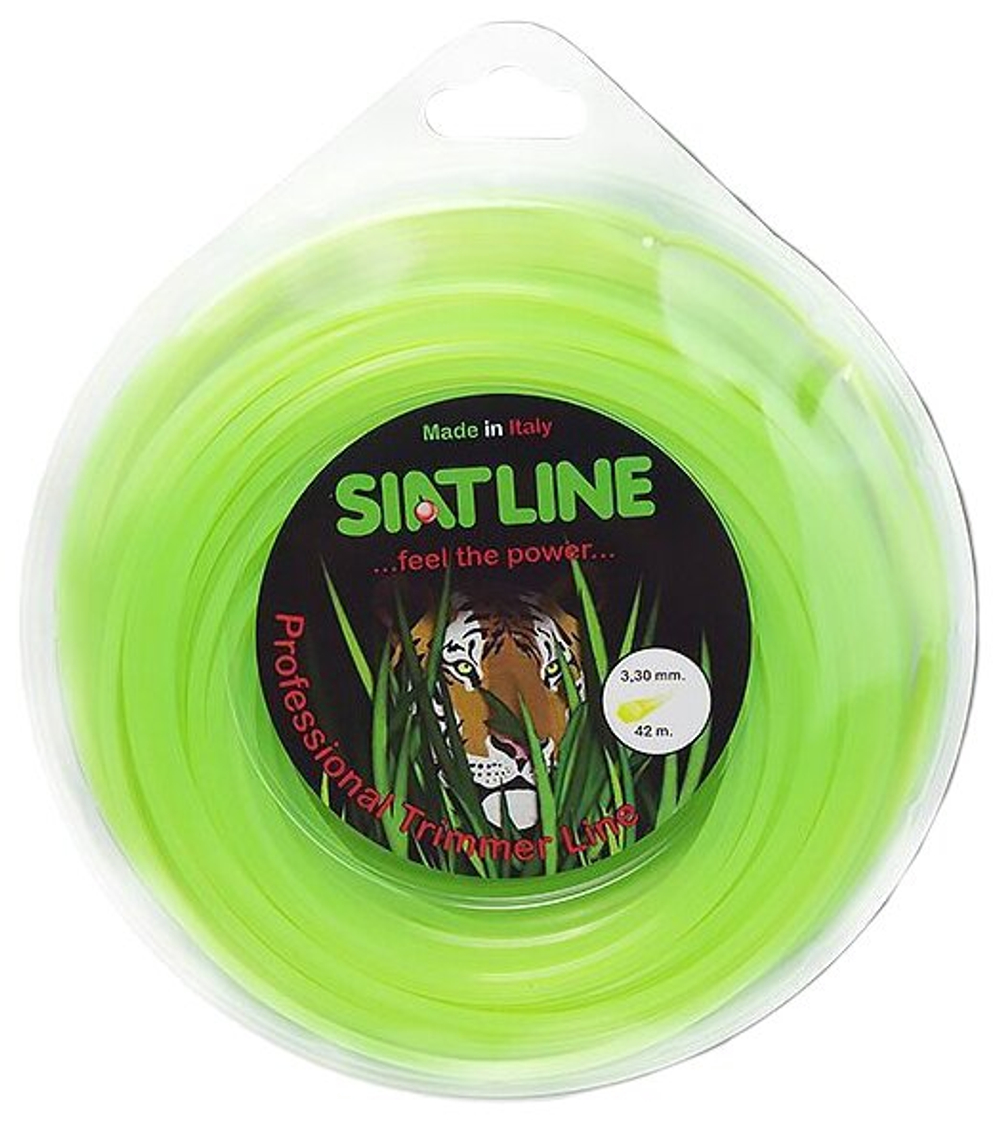Леска SIAT 3,3мм,шестигранник в блистере,42м (333006)