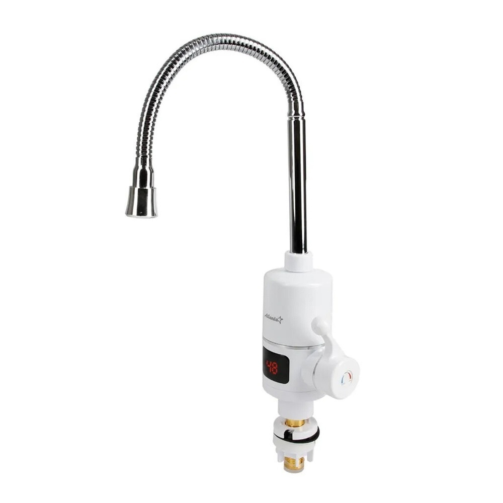 Водонагреватель ATH-7436 3300Вт, проточный, гибкий излив, белый