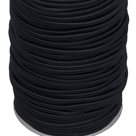 Шнур "Gamma" 3.5 мм, эластичный, цв.039 черный