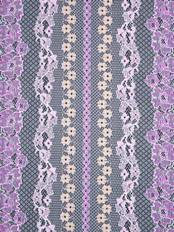 911 Кружево эластичное 23 см, узор VS, Италия, белый