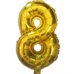 Воздушный шар фольгированный 102 см. «Цифра» надут гелием.