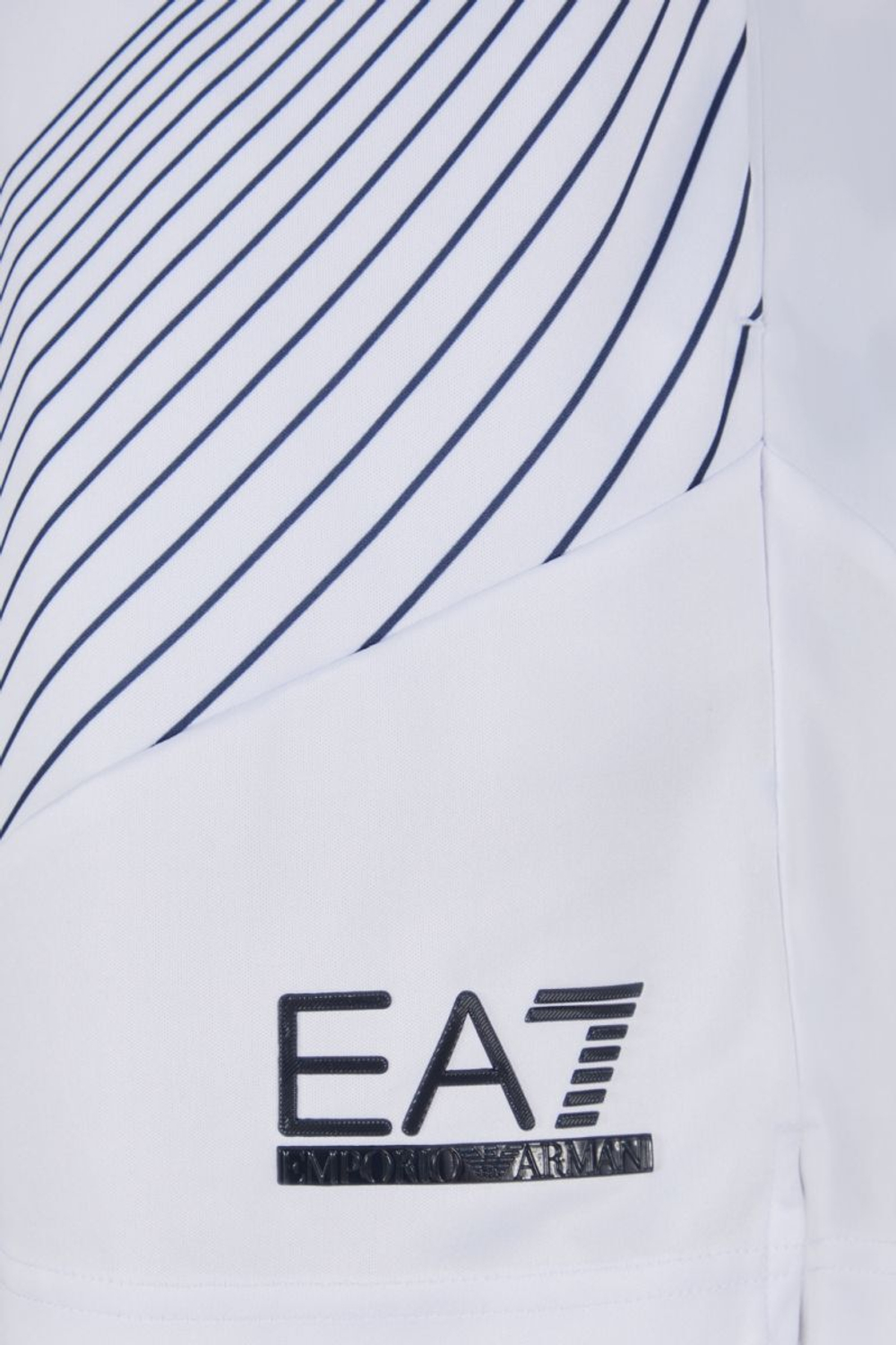 Мужские теннисные шорты EA7 Man Jersey Shorts - белый