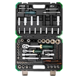 Набор инструментов 108+6пр. 1/4''1/2''6pt RockFORCE RF-41082-5 GOLD