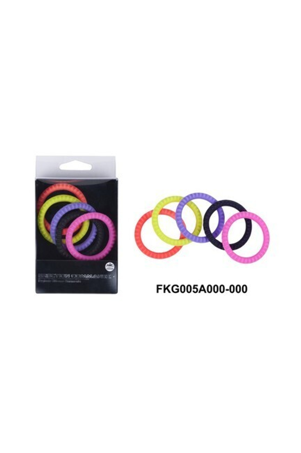 Эрекционные кольца Nmc Erction Commander (цветные, 5 шт) 3,7 см. (Цвет: разные цвета)