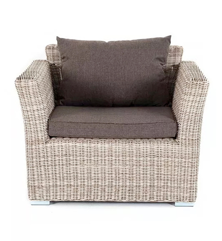 "Капучино" кресло из искусственного ротанга, цвет бежевый