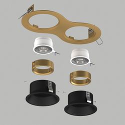 Встраиваемый светильник Lightstar Domino D6230707GMOD