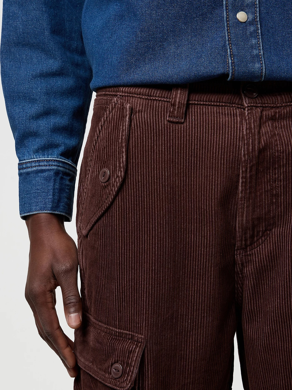 Брюки вельветовые мужские WRANGLER CJ LOOSE CARGO