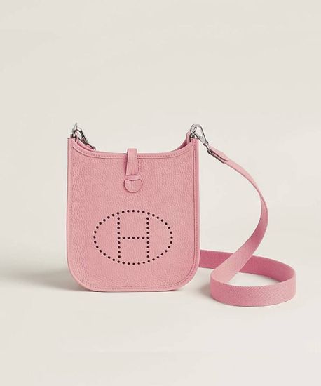 Сумка Hermes Evelyne 16 Rose Sakura Palladium Hardware