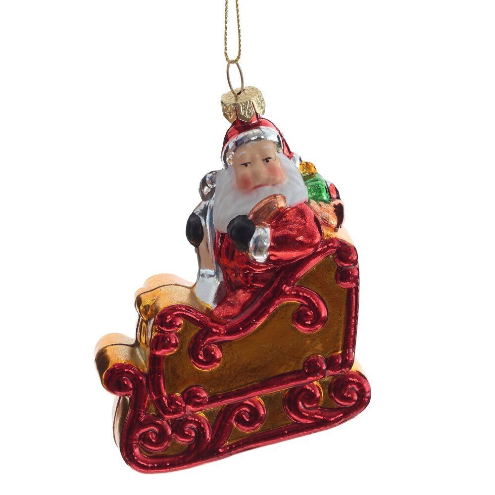 GAEM Украшение новогоднее "Дед Мороз", L8,5 W3,5 H12 см, 3в.