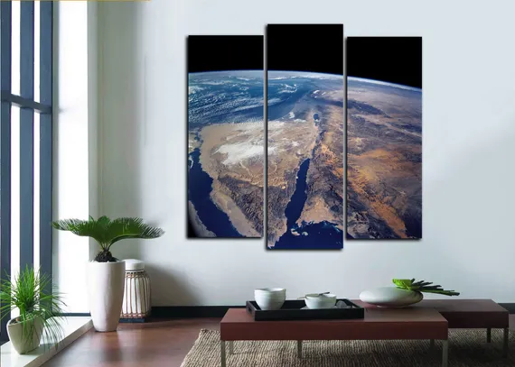 Модульная картина "Вид на землю"