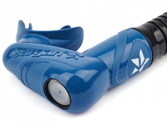 Набор маска+трубка в сумке Sargan Сталкер-Н синий/черный