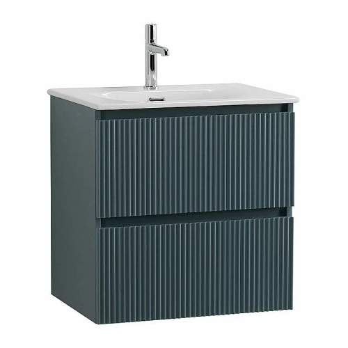 Тумба с раковиной BelBagno UNO-600-2C-SO-AO голубой матовый