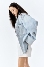 Шорты broderie anglaise с высокой талией