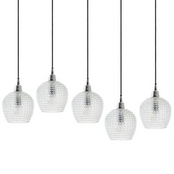 Светильник подвесной каскадный Aurora, 110х18 см, прозрачный