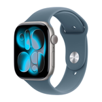 Умные часы Apple Watch Series 11 GPS, 46mm, Space Gray Aluminium Case with Anchor Blue Sport Band, S/M