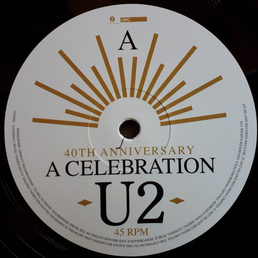 U2 / A Celebration (Limited Edition)(12" Vinyl Single)