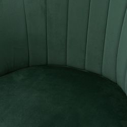 Стул Coral, велюр, зеленый