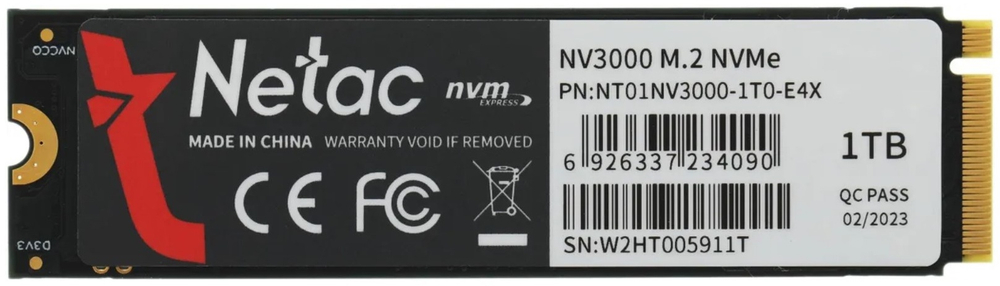 SSD Netac NT01NV3000-1T0-E4X 1024 Гб