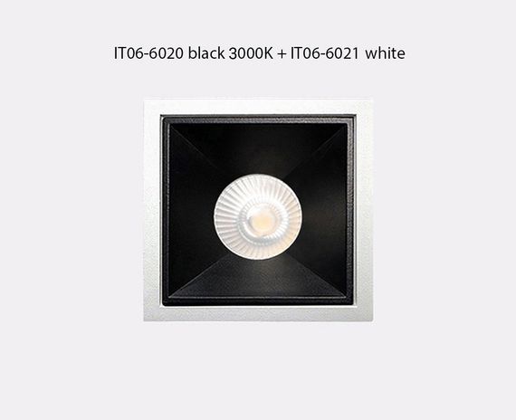Встраиваемый светодиодный светильник Italline IT06-6020 black 3000K