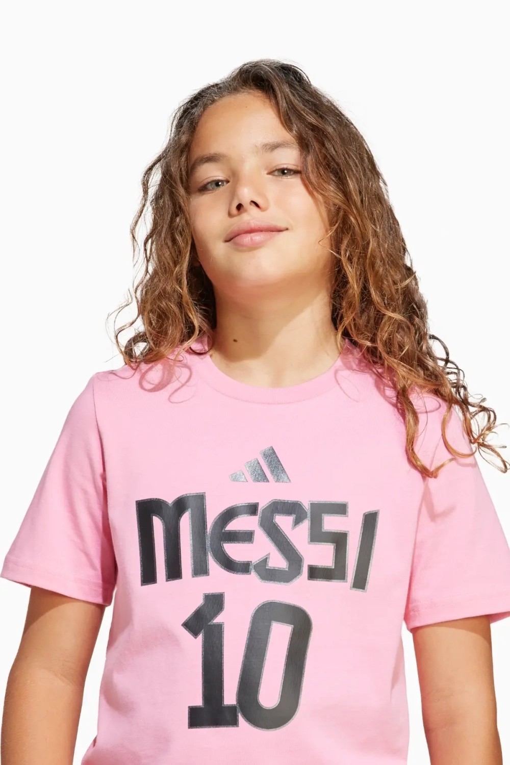 Футболка adidas Messi Name and Number Graphic Junior - розовый