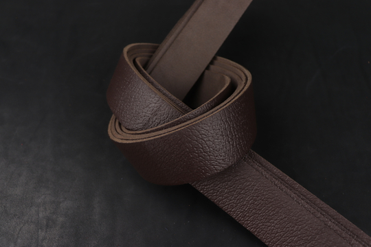 Ременная заготовка шоколад с лицевой отделкой+ плита терра