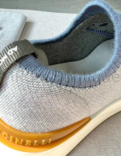 Мужские кроссовки Brunello Cucinelli голубого цвета