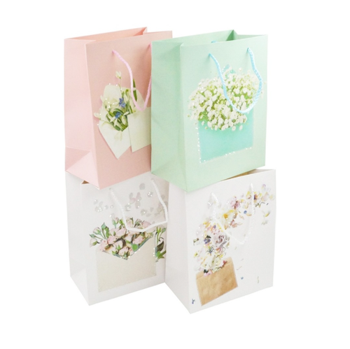 Пакет ламинированный, 18 х23 х10 см, Цветы