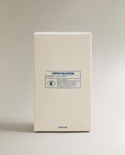 Zara Home Аромадиффузор Yuzu & Musk 180 мл, тростниковые палочки микадо, аромат свежий цитрусовый, Горчичный