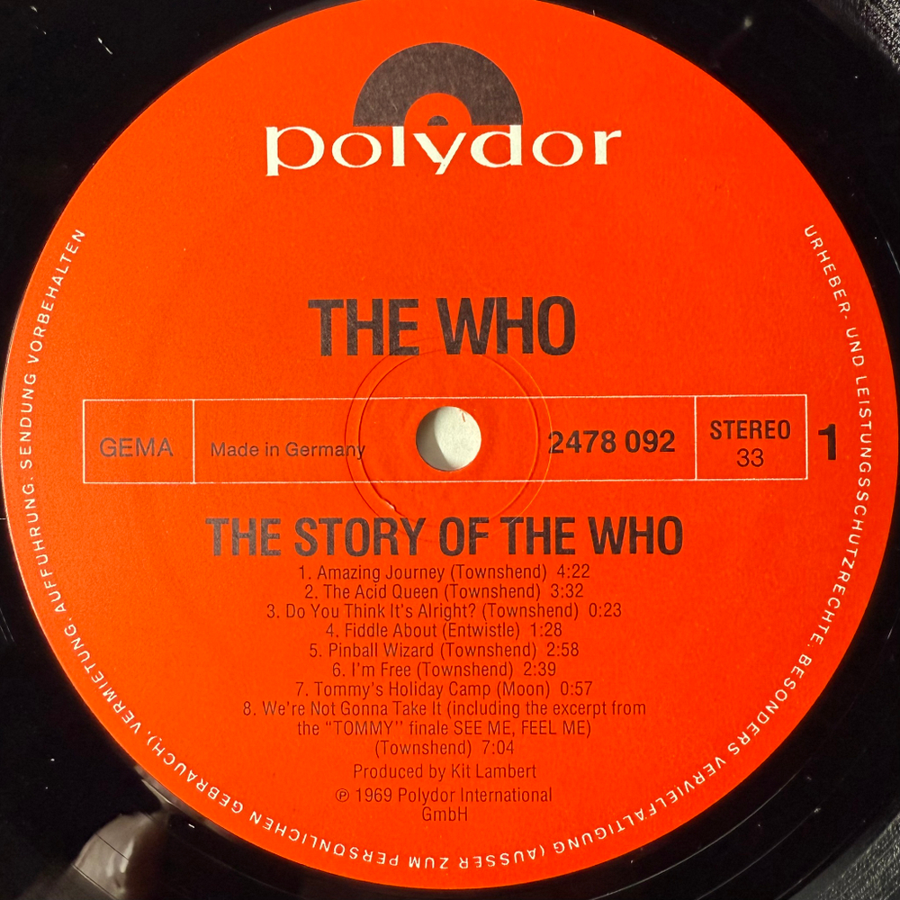 The Who ‎– The Story Of The Who 2LP (Германия 1976г.)