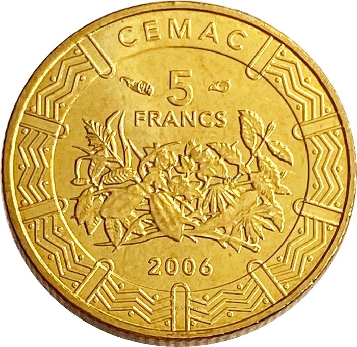 5 франков 2006 Центральная Африка (BEAC)