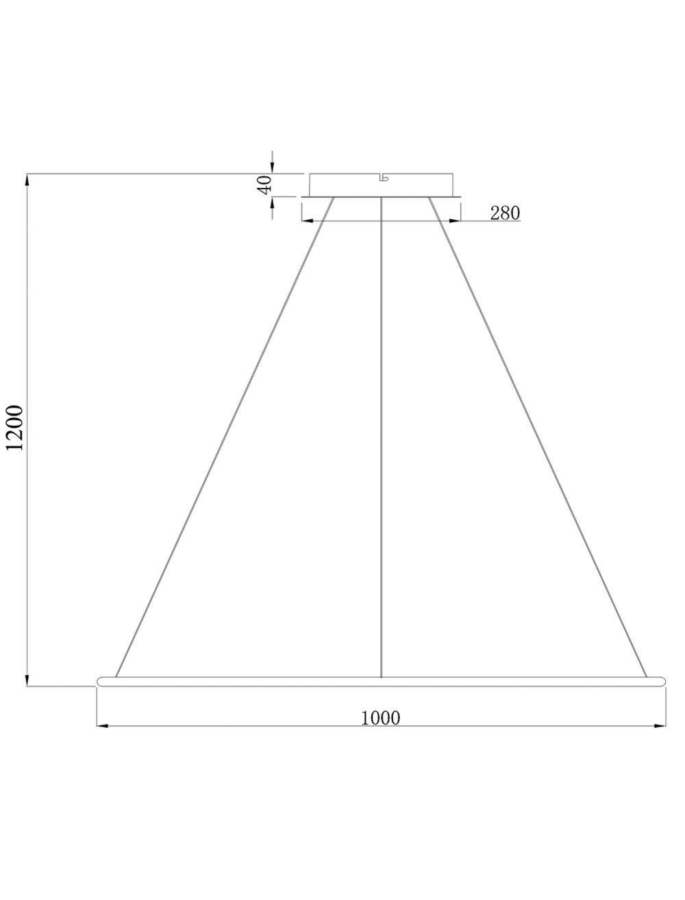 Подвесной светодиодный светильник,  60Вт