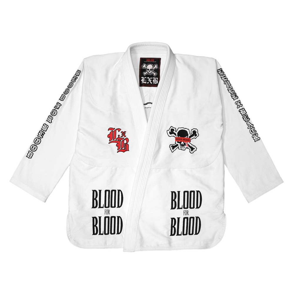 Кимоно Level x Black Blood For Blood - White