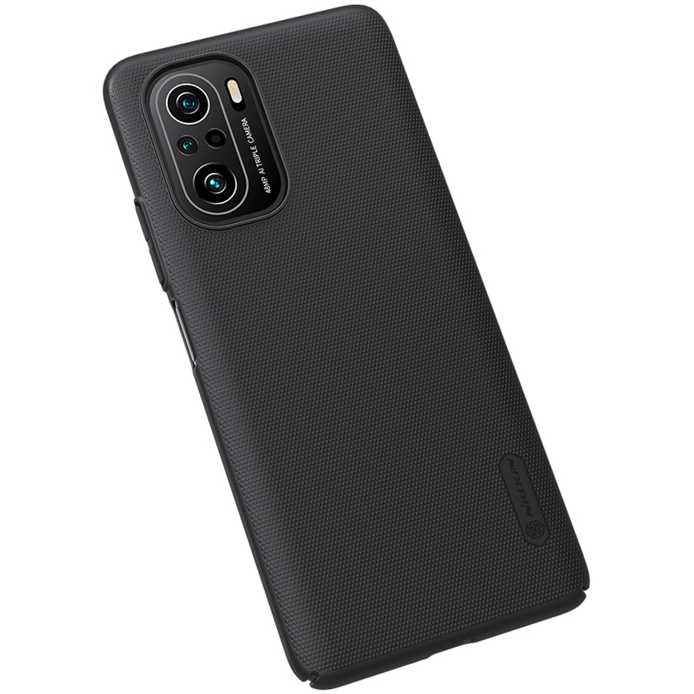 Тонкий черный чехол от Nillkin для Xiaomi Poco F3 (11i, 11X, 11X Pro, Redmi K40) серия Super Frosted Shield