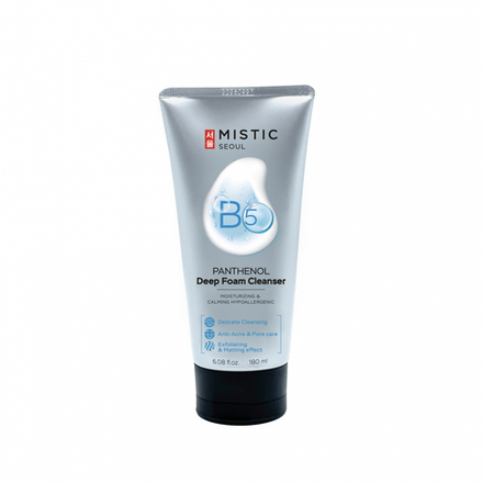 MISTIC PANTHENOL (B5) Deep Foam Cleanser Глубокоочищающая пенка для умывания с пантенолом (витамином В5) 180мл
