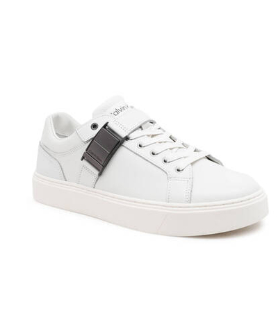 Кожаные кроссовки Calvin Klein - белый(HM0HM01381)