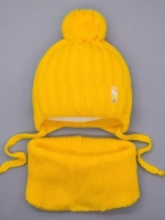 Шапка для девочек осенняя и снуд